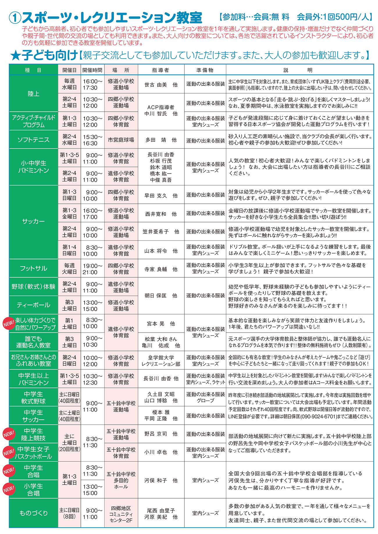 2026年スケジュール①